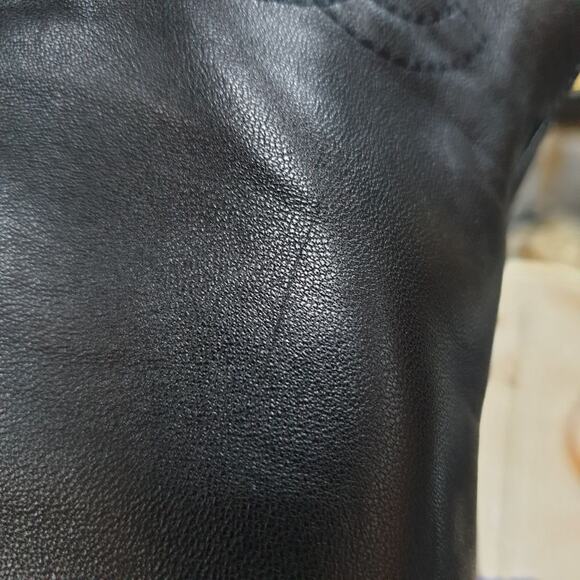 Chanel Leather Over-the-knee Heeled Boots Sz.38 - Picture 13 of 16